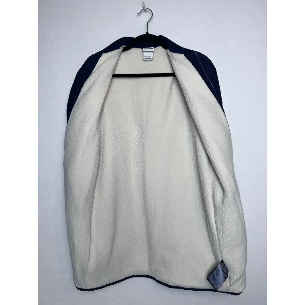 The North Face Women's Blue Quilted Sherpa Lined Cuchillo Basic Jacket Size XS